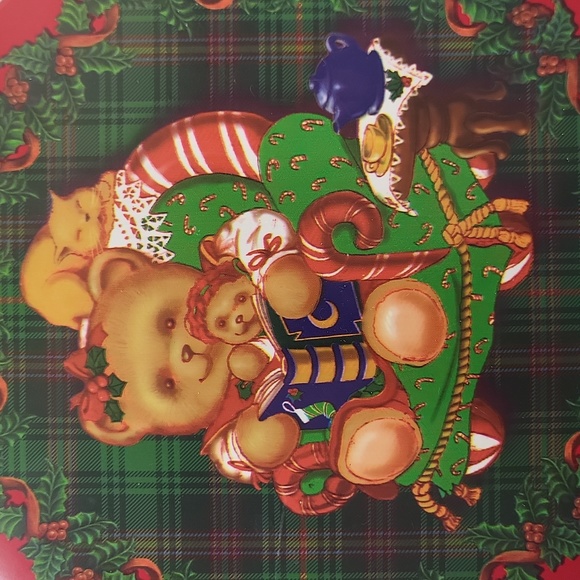 Vintage Ullman Co. Christmas Teddy Bear Container - Picture 4 of 11